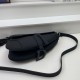 Replica Borsa Saddle Dior con tracolla in pelle di vitello ultraopaca nera