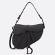 Replica Borsa Saddle Dior con tracolla in pelle di vitello ultraopaca nera