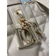 Replica Borsa Dior Toujours Media In Vitello Macrocannage Beige