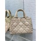 Replica Borsa Dior Toujours Media In Vitello Macrocannage Beige