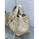 Replica Borsa Dior Toujours Media In Vitello Macrocannage Beige