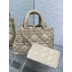 Replica Borsa Dior Toujours Media In Vitello Macrocannage Beige