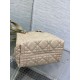 Replica Borsa Dior Toujours Media In Vitello Macrocannage Beige