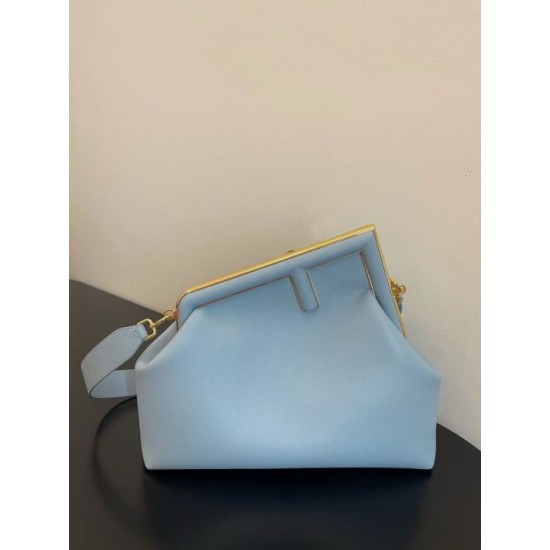 Replica Borsa Fendi Prima Piccola Borsa Fendi Nappa Blu