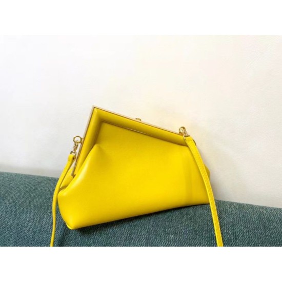 Replica Fendi Prima Borsa Piccola Borsa Fendi Nappa Gialla