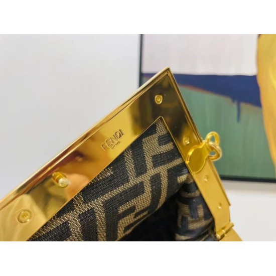 Replica Fendi Prima Borsa Piccola Borsa Fendi Nappa Gialla
