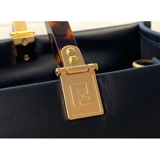 Replica Borsa shopper media Fendi Sunshine Nera