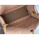 Replica Borsa shopper media Fendi Sunshine in flanella marrone