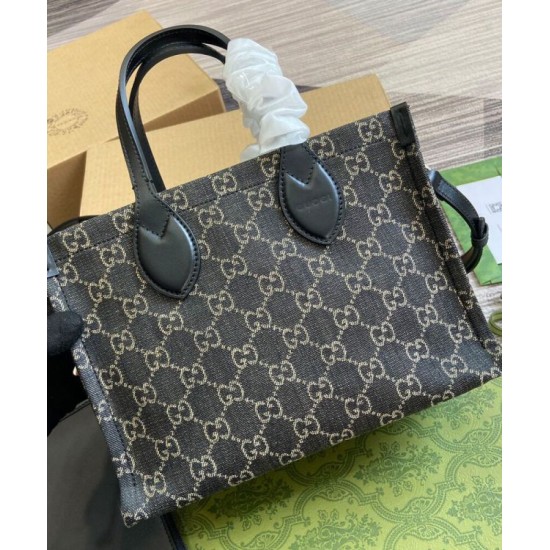 Replica Borsa tote media Gucci Ophidia GG 772183 Nera