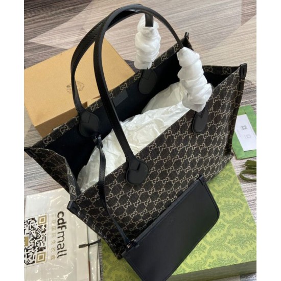 Replica Borsa tote grande Gucci Ophidia GG 772184 Nera