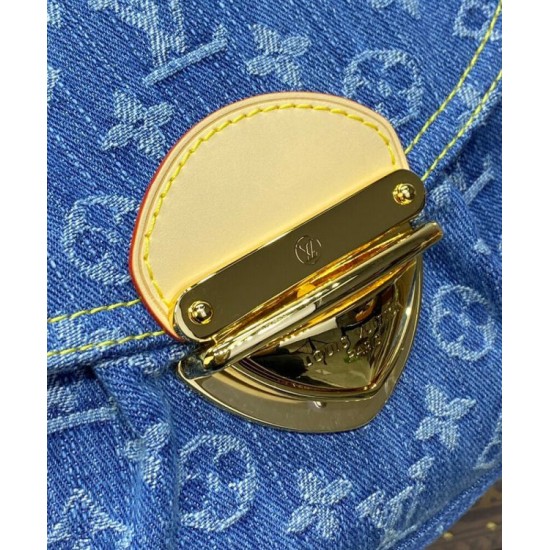 Replica Borsa hobo Louis Vuitton Sunset LV M46829 Blu