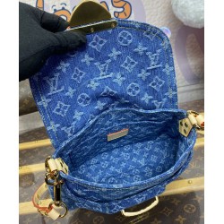 Replica Borsa hobo Louis Vuitton Sunset LV M46829 Blu