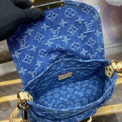 Replica Borsa hobo Louis Vuitton Sunset LV M46829 Blu