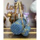 Replica Borsa Louis Vuitton Papillon LV M46830 Denim monogram blu