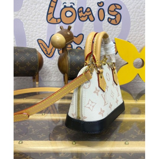 Replica Borsa Louis Vuitton Nano Alma M46895 Crema