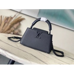 Replica Borsa mini Louis Vuitton Capucines East-West M23955 Nera