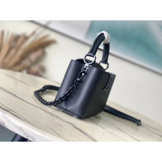 Replica Borsa mini Louis Vuitton Capucines East-West M23955 Nera Replica Borsa mini Louis Vuitton Capucines East-West M23955 Nera
