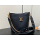 Replica Borsa Louis Vuitton con lucchetto e passeggio M24006 Granulata nera Replica Borsa Louis Vuitton con lucchetto e passeggio M24006 Granulata nera