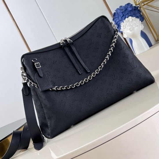 Replica Borsa Louis Vuitton Hand It All MM Nera Mahina M24132