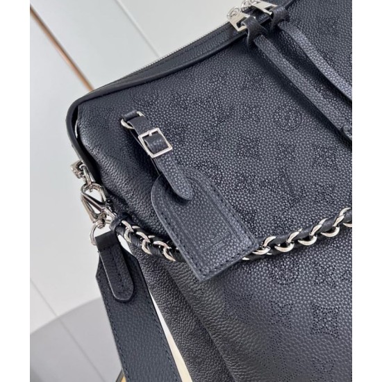 Replica Borsa Louis Vuitton Hand It All MM Nera Mahina M24132