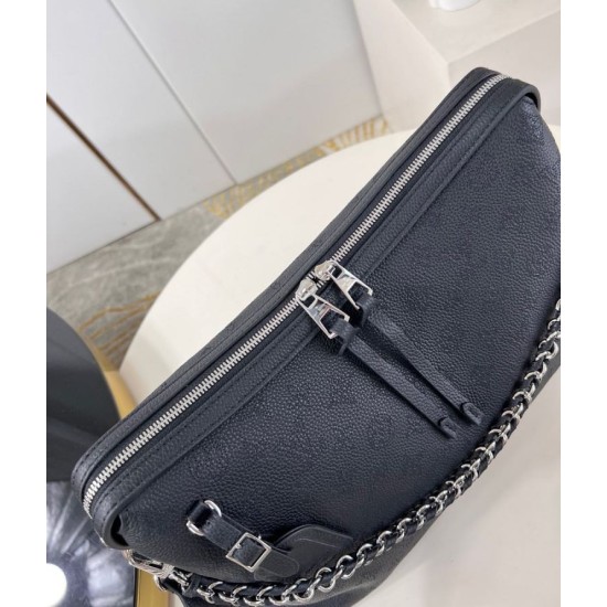 Replica Borsa Louis Vuitton Hand It All MM Nera Mahina M24132