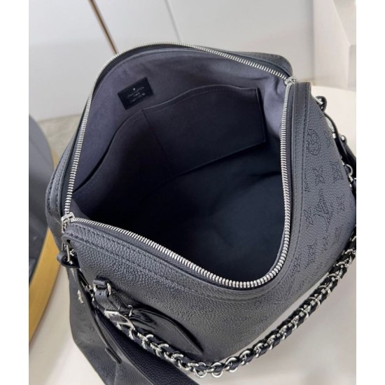 Replica Borsa Louis Vuitton Hand It All MM Nera Mahina M24132