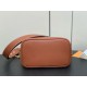 Replica Borsa Louis Vuitton con lucchetto e passeggio M24165 Marrone granulato