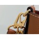 Replica Borsa Louis Vuitton con lucchetto e passeggio M24165 Marrone granulato