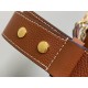 Replica Borsa Louis Vuitton con lucchetto e passeggio M24165 Marrone granulato