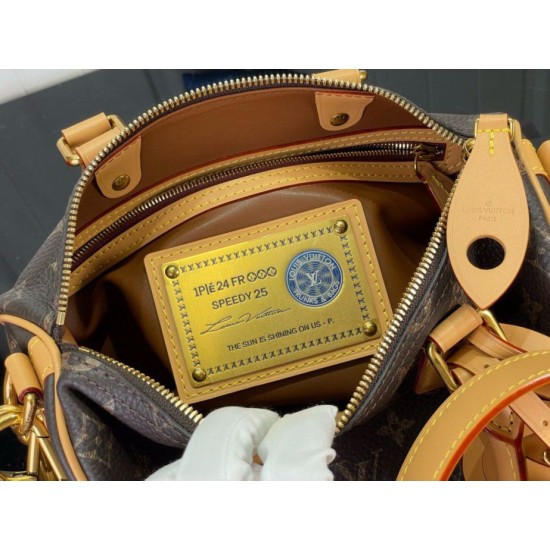 Borsa Louis Vuitton Speedy P9 Bandouliere 25 M24443 Tela monogram Replica originale di alta qualità Replica perfetta Borsa Louis Vuitton Speedy P9 Bandouliere 25 M24443 Tela monogram Imitazione Outlet Online