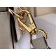 Replica Borsa Louis Vuitton con lucchetto e passeggio granulata M24638 bianca