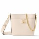 Replica Borsa Louis Vuitton con lucchetto e passeggio granulata M24638 bianca