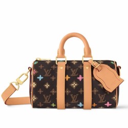 Replica Louis Vuitton Keepall Bandouliere 25 LV Duffle Bag M24849 Monogram Craggy