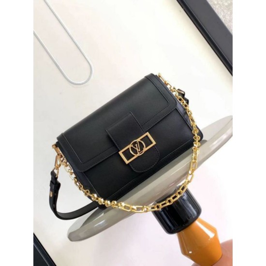 Replica Borsa Louis Vuitton Dauphine Soft MM LV M25209 in nero