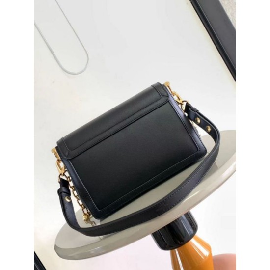 Replica Borsa Louis Vuitton Dauphine Soft MM LV M25209 in nero