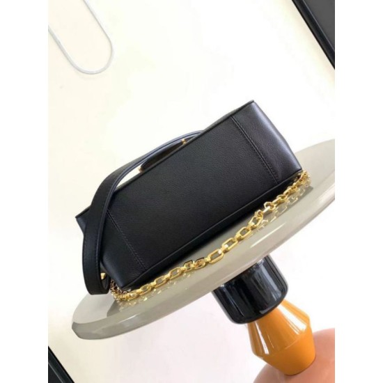 Replica Borsa Louis Vuitton Dauphine Soft MM LV M25209 in nero