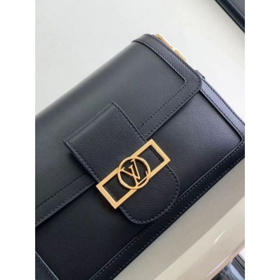 Replica Borsa Louis Vuitton Dauphine Soft MM LV M25209 in nero