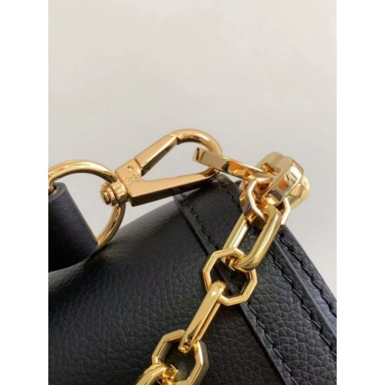 Replica Borsa Louis Vuitton Dauphine Soft MM LV M25209 in nero