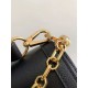 Replica Borsa Louis Vuitton Dauphine Soft MM LV M25209 in nero