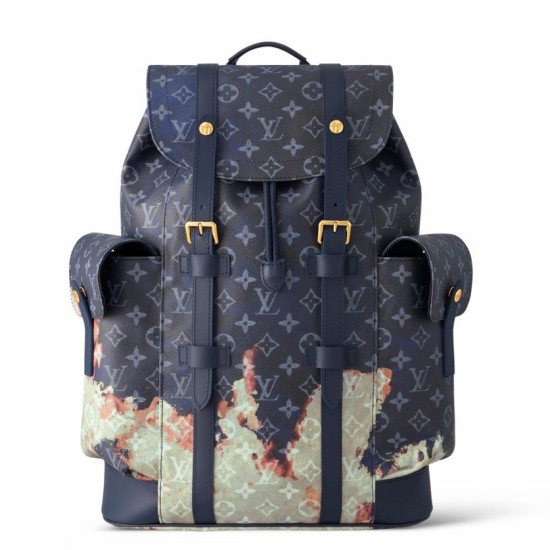 Replica Zaino Louis Vuitton Christopher MM Zaino M46805 Borsa LV Monogram Bleach