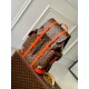 Replica Zaino Louis Vuitton Christopher MM Zaino LV Uomo M46814 Monogram Macassar Orange