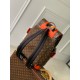 Replica Zaino Louis Vuitton Christopher MM Zaino LV Uomo M46814 Monogram Macassar Orange