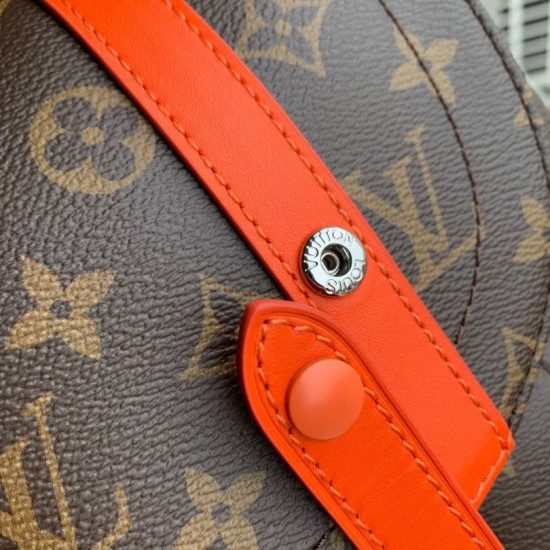Replica Zaino Louis Vuitton Christopher MM Zaino LV Uomo M46814 Monogram Macassar Orange
