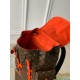 Replica Zaino Louis Vuitton Christopher MM Zaino LV Uomo M46814 Monogram Macassar Orange