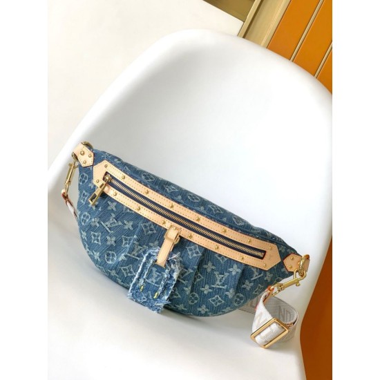 Replica Louis Vuitton Marsupio a vita alta M46837 monogram Denim