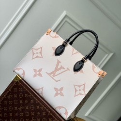 Replica Borsa tote Louis Vuitton OnTheGo MM LV M46912 Monogram Dune