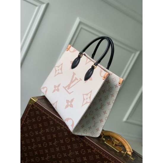 Replica Borsa tote Louis Vuitton OnTheGo MM LV M46912 Monogram Dune