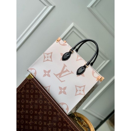 Replica Borsa tote Louis Vuitton OnTheGo MM LV M46912 Monogram Dune