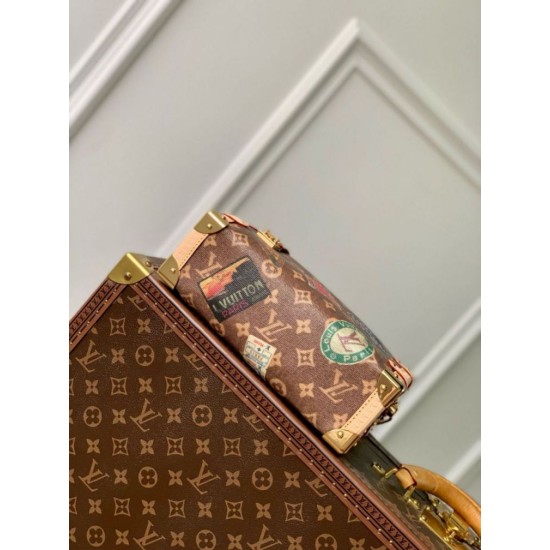 Replica Borsa Louis Vuitton Side Trunk MM in tela monogram M47085 Replica Borsa Louis Vuitton Side Trunk MM in tela monogram M47085