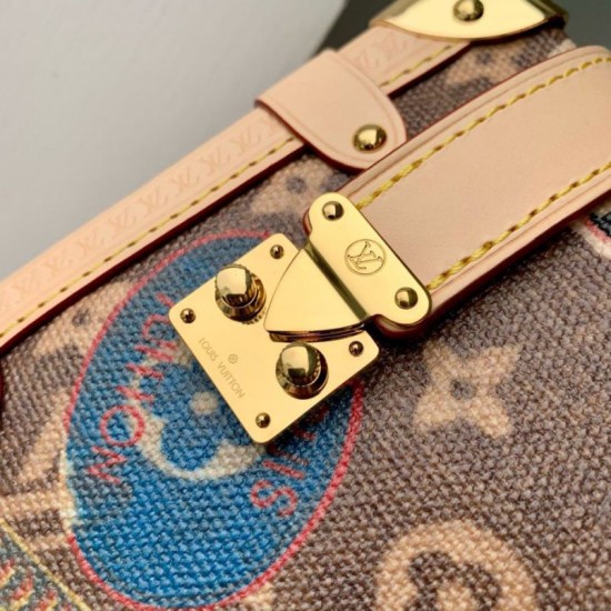 Replica Borsa Louis Vuitton Side Trunk MM in tela monogram M47085 Replica Borsa Louis Vuitton Side Trunk MM in tela monogram M47085
